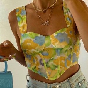 Cider A Refreshing Summer Corset Inspired Tank Top